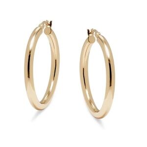 ARGENTO VIVO 18K Goldplated Sterling Silver Oval Hoop Earrings